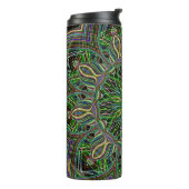 Neon Mandala Pattern Thermosbeker (Gedraaid links)