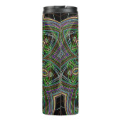 Neon Mandala Pattern Thermosbeker (Achterkant)