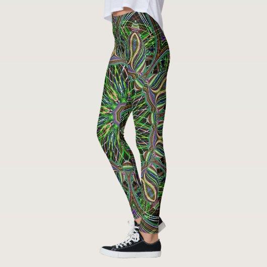 Neon Mandala Pattern Yoga Leggings (Links)