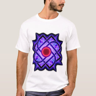 Neon Mandala T-shirt – Paarse Gloed
