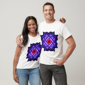 Neon Mandala T-shirt – Paarse Gloed (Unisex)