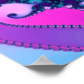 Neon Mandelbrot Fractaal Poster (Hoek)