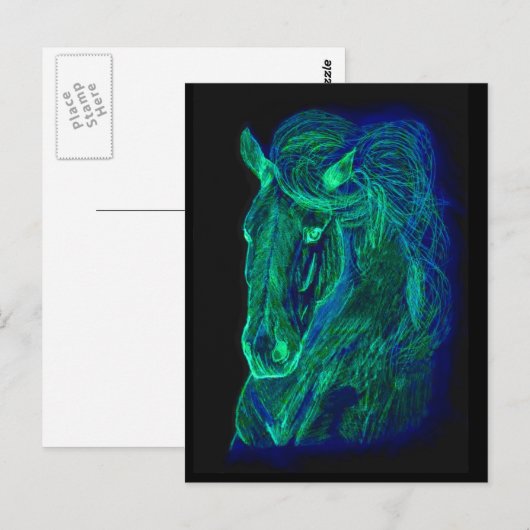 Neon Mane Briefkaarten (Voorkant / Achterkant)
