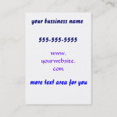 Neon Mane Visitekaartjes (Achterkant)