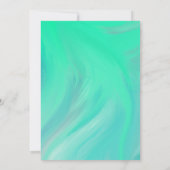 Neon Marble Limoen Typografie Wedding Inv Uitnodig Kaart (Achterkant)