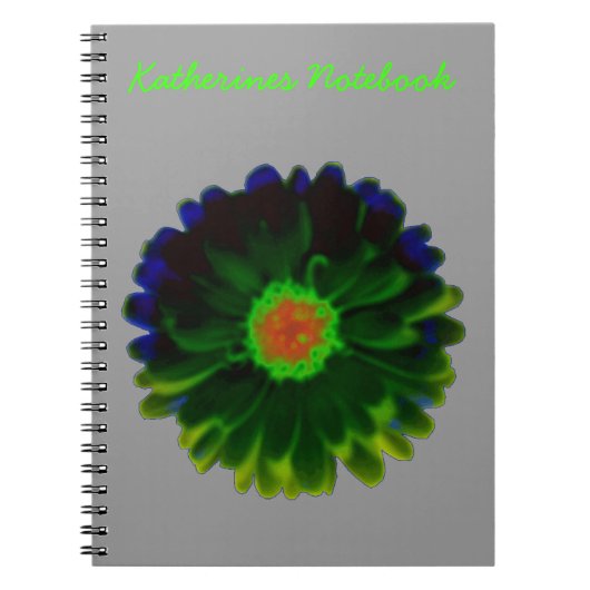 Neon Marigold Aanpasbare Notitieboek (Voorkant)