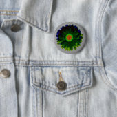 Neon Marigold Button (In situ)