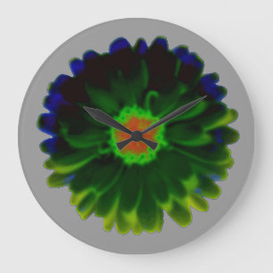 Neon Marigold Wall klok