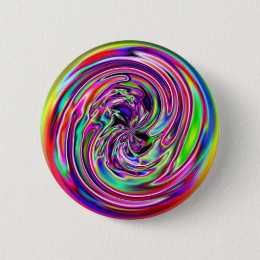 Neon Marmer Ronde Button 5,7 Cm (Voorkant)