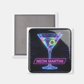 Neon Martini Gloed Magneet (Voorkant / Achterkant)