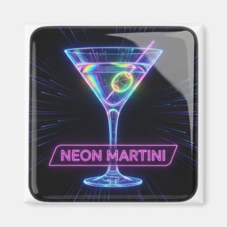 Neon Martini Gloed Magneet