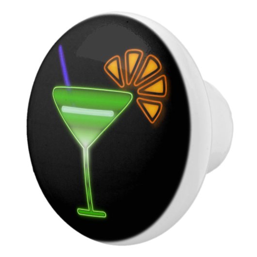 Neon Martini Keramische Knop (Rechts)