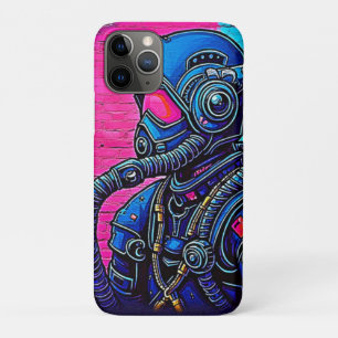 Neon Masked Wall Graffiti Figuur Art Case-Mate iPhone Case