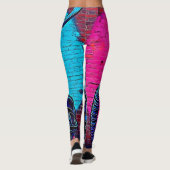 Neon Masked Wall Graffiti Figuur Art Leggings (Achterkant)