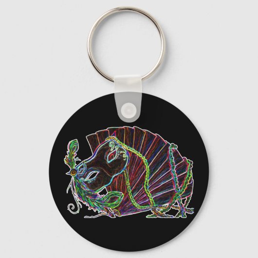 Neon Masquerade Sleutelhanger (Voorkant)