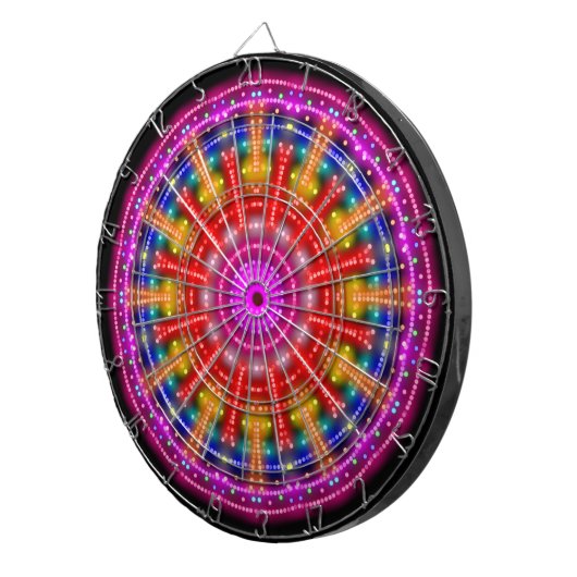 Neon Medallion Dartbord (Voorkant Rechts)