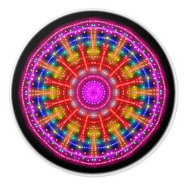 Neon Medallion Keramische Knop