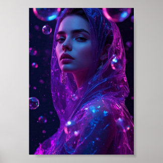 Neon Meisje 💜 Poster