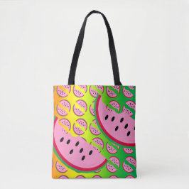 Neon Melon Joy Tote Bag
