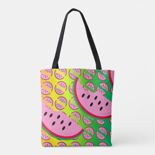 Neon Melon Joy Tote Bag (Achterkant)