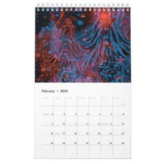 neon mermaid calander kalender