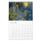 neon mermaid calander kalender (Jan 2026)