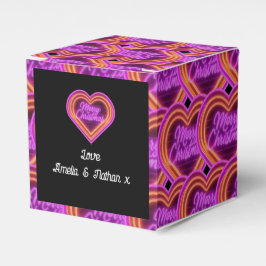 Neon Merry Christmas gepersonaliseerd Bedankdoosjes