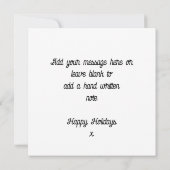 Neon Merry Christmas Gepersonaliseerde Kaart (Achterkant)