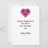 Neon Merry Christmas Gepersonaliseerde Kaart (Achterkant)