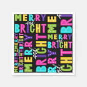 Neon Merry en Bright Servet (Voorkant)