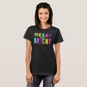 Neon Merry en Bright T-shirt (Voorkant volledig)