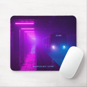 Neon Metro Cyberpunk – Retro Synthwave Vap Muismat
