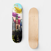 Neon Metropolis Persoonlijk Skateboard (Voorkant)