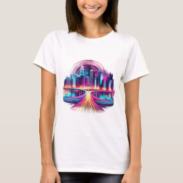 Neon Metropolis T-shirt voor dames