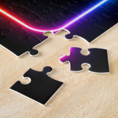 Neon Miami Nights Diamanten luxe  Legpuzzel (Zijkant)