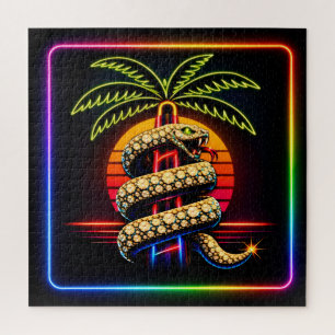 Neon Miami Nights Diamanten luxe  Legpuzzel