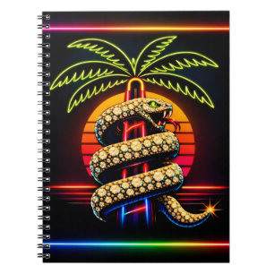 Neon Miami Nights Diamanten weelde Luxe  Notitieboek