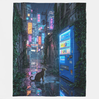 Neon Middernacht Sodawaterautomaat Fleece Deken