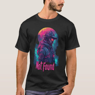 Neon Militaire Futuristische Explorer Night Scene T-shirt