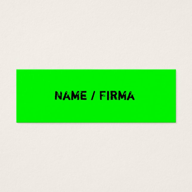 Neon - mini Visitenkarten Mini Visitekaartjes (Voorkant)