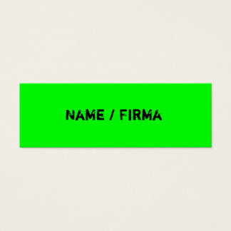 Neon - mini Visitenkarten Visitekaartjes