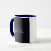 Neon Minimaal Winter Esthetisch Ontwerp Mok (Voorkant links)
