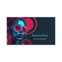 Neon minimalistische futuristische virtuele assist