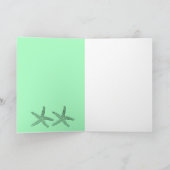 Neon Mint 2020 Starfish Patterns Elegant Wedding (Binnen)