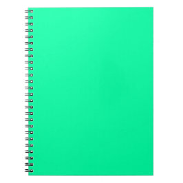 Neon Mint Effen Kleur Minimalistisch Notitieboek