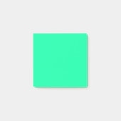 Neon Mint Effen Kleur Minimalistisch  Post-it® Notes (Voorkant)