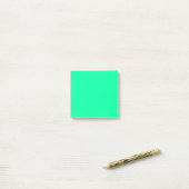 Neon Mint Effen Kleur Minimalistisch  Post-it® Notes (Op bureau)