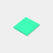 Neon Mint Effen Kleur Minimalistisch  Post-it® Notes (Schuin)
