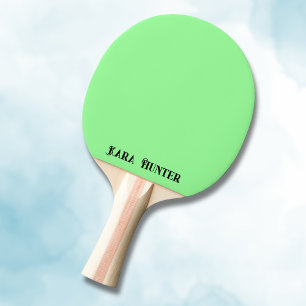 Neon Mint Kleur   Modern zwart gepersonaliseerd sc Tafeltennisbatje
