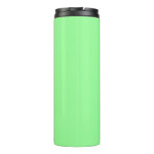 Neon Mint Kleur | Modern zwart gepersonaliseerd sc Thermosbeker (Achterkant)